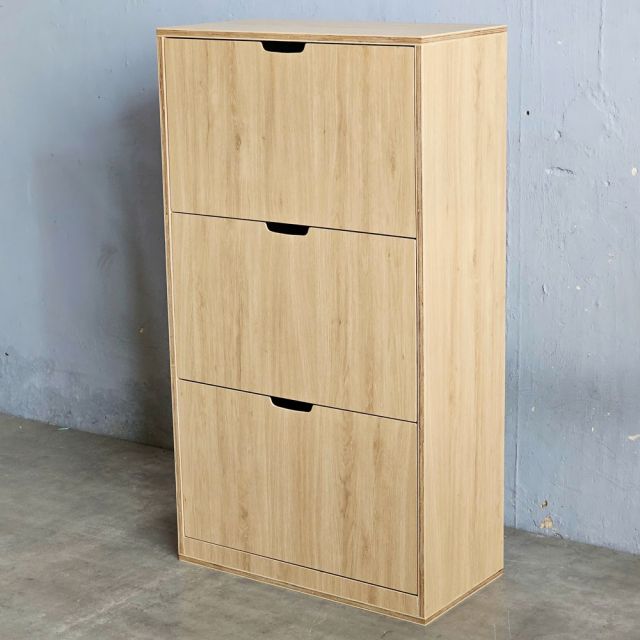 Tủ giày cửa lật 3 ngăn 60x30x120cm gỗ plywood KG68085