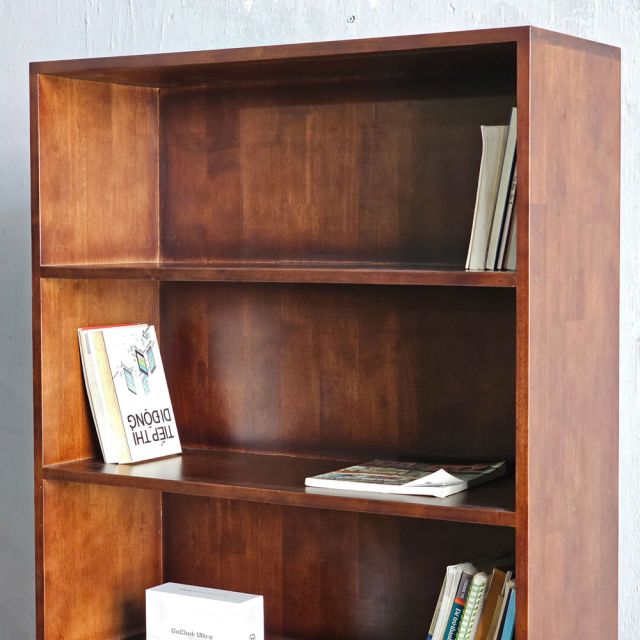 Kệ sách có ngăn tủ 80x30x180cm gỗ cao su KS68311