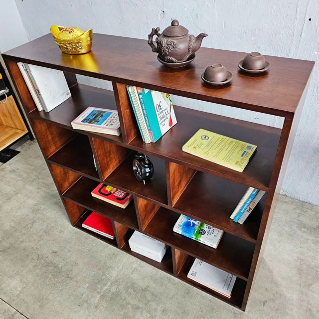 Kệ sách đứng 4 tầng gỗ cao su KS68202