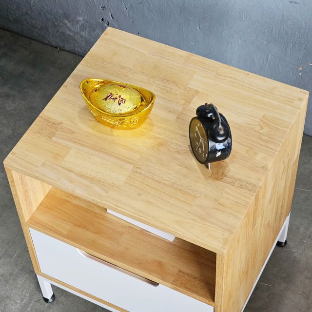 Tủ đầu giường 1 ngăn kéo gỗ cao su 50x45x57cm TDG68032