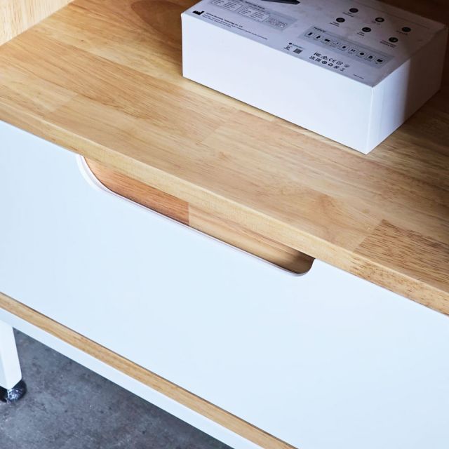 Tủ đầu giường 1 ngăn kéo gỗ cao su 50x45x57cm TDG68032