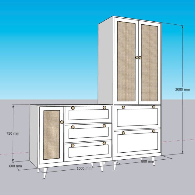 Kích thước tủ đồ trẻ em