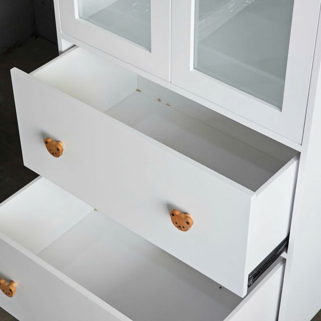 Tủ quần áo trẻ em 80x60x200cm gỗ cao su TQA68054