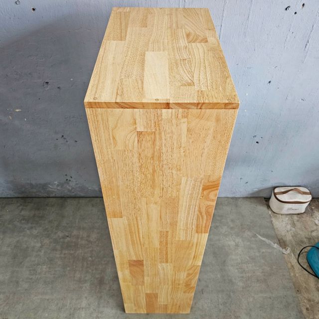 Tủ tài liệu gỗ cao su, tủ trang trí văn phòng 60x35x140cm - THS68075