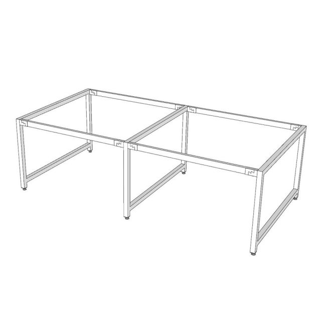 Chân sắt lắp ráp cho bàn cụm 4 chỗ 240x120cm hệ URA HCUR009