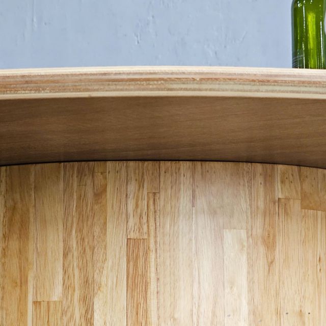 Bàn ăn tròn 120x120cm gỗ plywood chân trụ gỗ BA68222