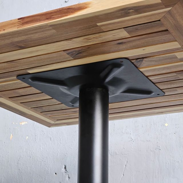 Bàn ngoài trời 70x70cm gỗ tràm chân sắt đúc CFD68258