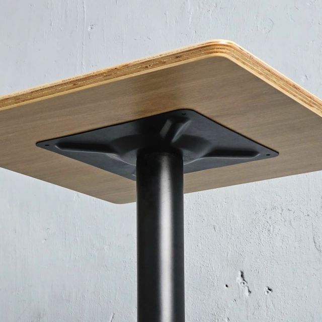 Bàn cafe vuông 60x60cm gỗ plywood chân sắt đúc CFD68256