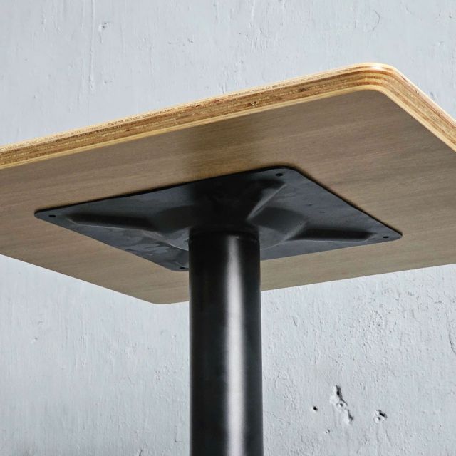 Bàn cafe vuông 60x60cm gỗ plywood chân sắt tròn CFD68257