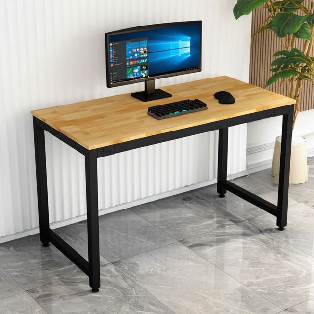 Bàn làm việc 120x60cm gỗ cao su hệ URA HBUR001