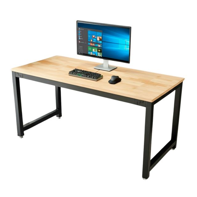 Bàn làm việc 140x60cm gỗ cao su hệ URA HBUR002