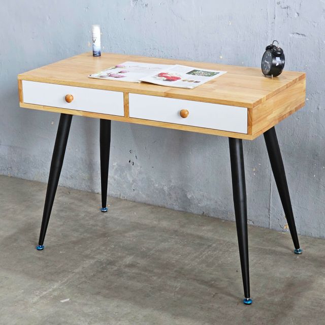 Bàn làm việc có ngăn kéo 100x60cm gỗ cao su BD68145