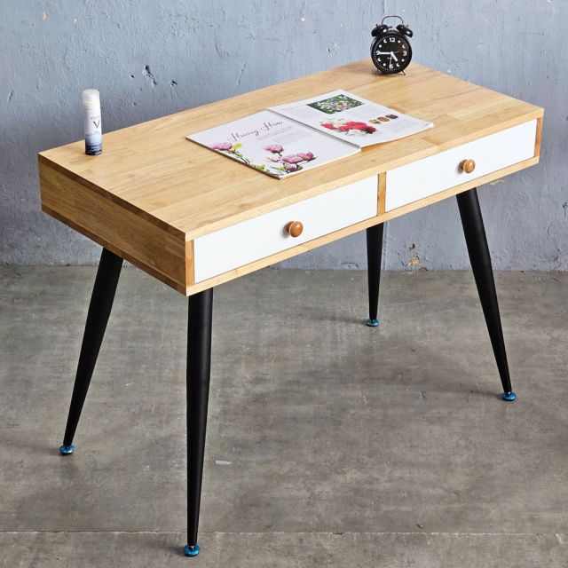Bàn làm việc có ngăn kéo 100x60cm gỗ cao su BD68145