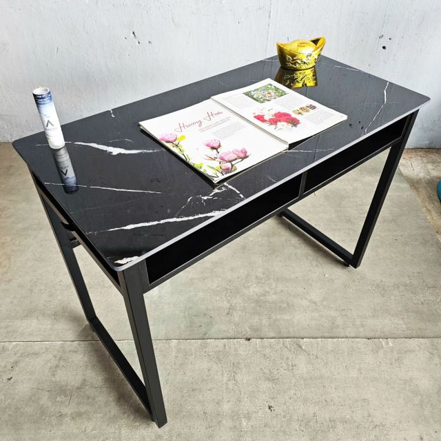 Bàn học có ngăn 100x50cm mặt đá vân mây BD68147