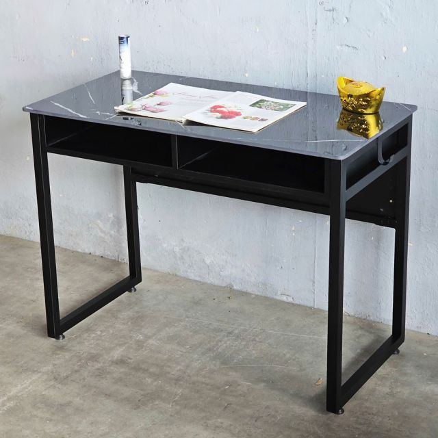 Bàn học có ngăn 100x50cm mặt đá vân mây BD68147