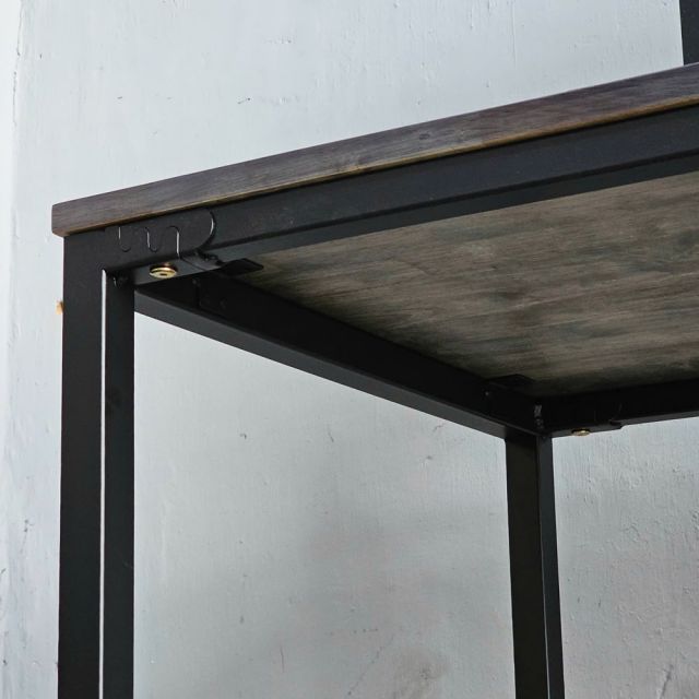 Bàn máy tính UBAN liền kệ sách 134x60x132cm gỗ