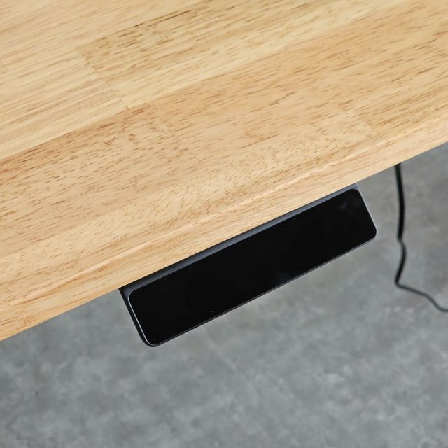 Bàn nâng hạ chiều cao FlexiOval 140x70cm gỗ cao su FLD030