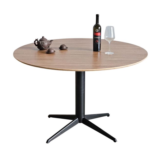 Bàn tròn 120cm gỗ plywood chân sắt BA68224 Bàn tròn 120cm gỗ plywood chân sắt BA68224
