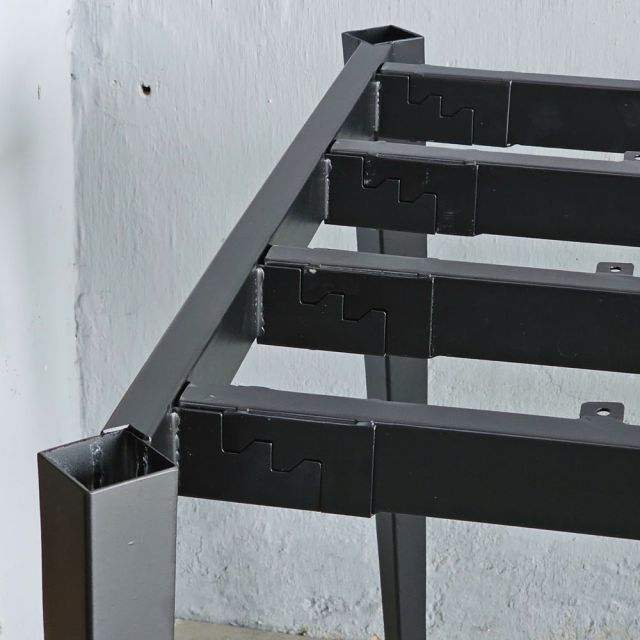Chân sắt lắp ráp cho bàn họp 200x100cm hệ Tứ Giác Côn CBHD010
