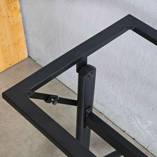 Chân bàn gấp gọn cho mặt 140x60cm sắt sơn tĩnh điện CHB68069