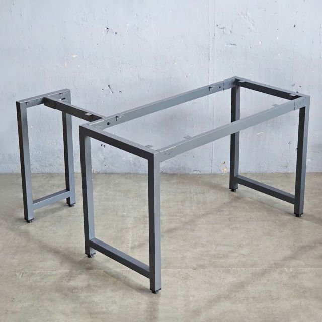 Chân sắt lắp ráp cho bàn góc L 120x110cm sơn tĩnh điện HCUC029