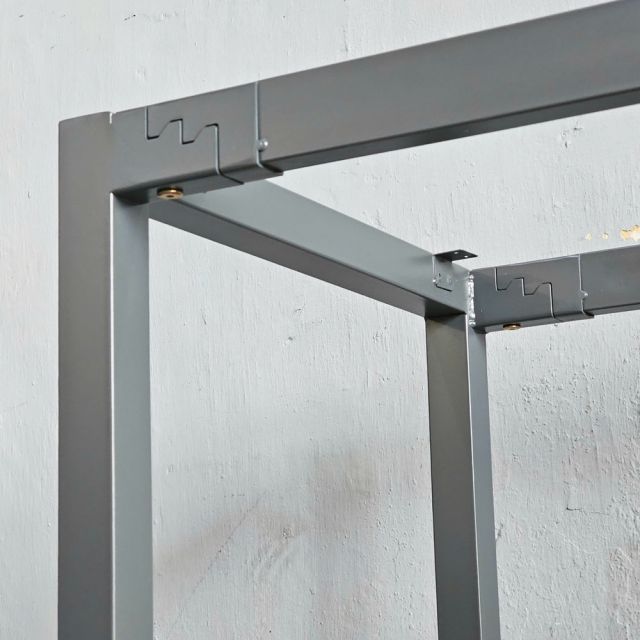 Chân sắt lắp ráp cho bàn góc L 120x110cm sơn tĩnh điện HCUC029