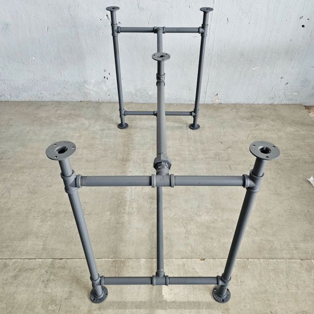 Chân bàn ống nước sắt cho bàn 120x60cm sơn tĩnh điện HCPP016