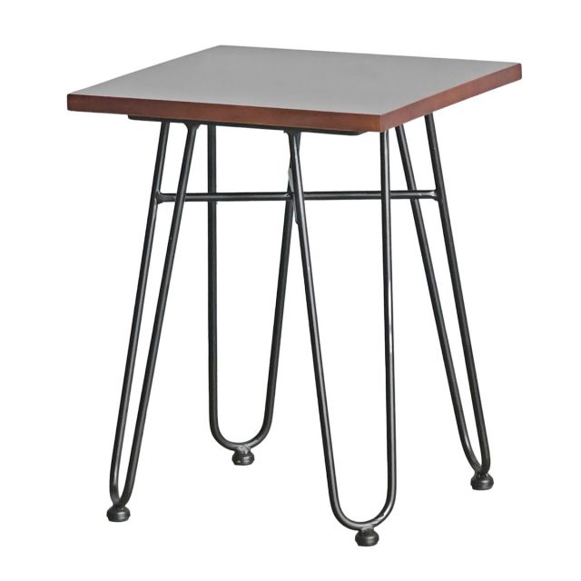 Ghế đôn vuông 35x35cm gỗ cao su chân sắt Hairpin GCF304 Ghế đôn vuông 35x35cm gỗ cao su chân sắt Hairpin GCF304