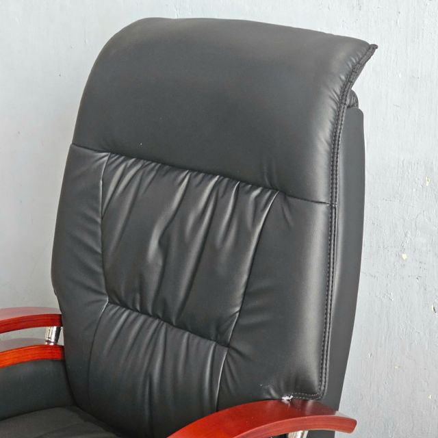 Ghế giám đốc bọc da ngả lưng tựa tay gỗ MFZ863