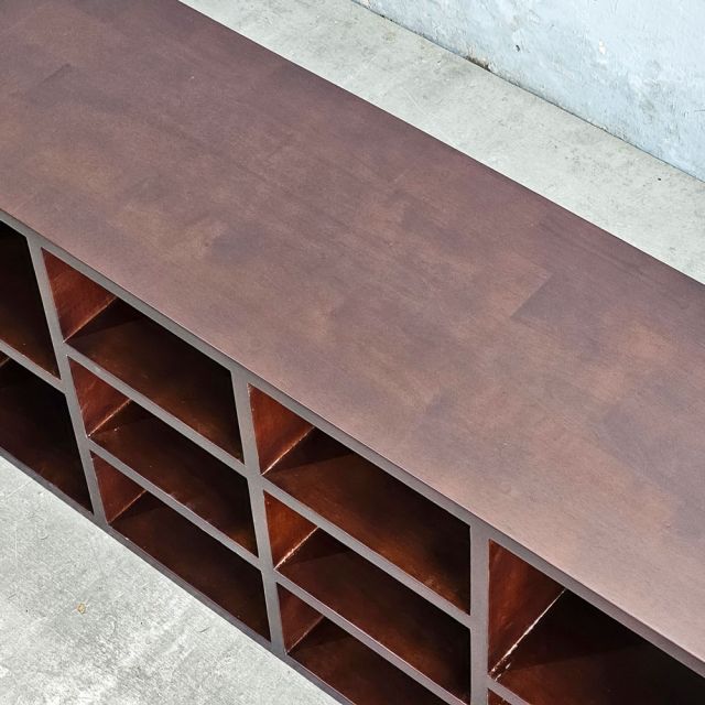 Kệ giày 10 ngăn 100x30x45cm gỗ cao su KG68089
