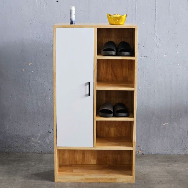 Kệ giày 60x30x112cm gỗ cao su KG68086