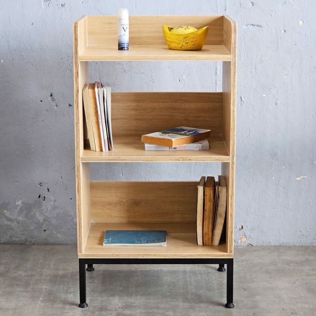 Kệ sách nhỏ 3 tầng 50x25x90cm gỗ plywood KS68314