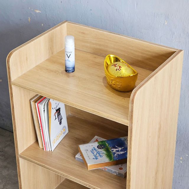 Kệ sách nhỏ 3 tầng 50x25x90cm gỗ plywood KS68314
