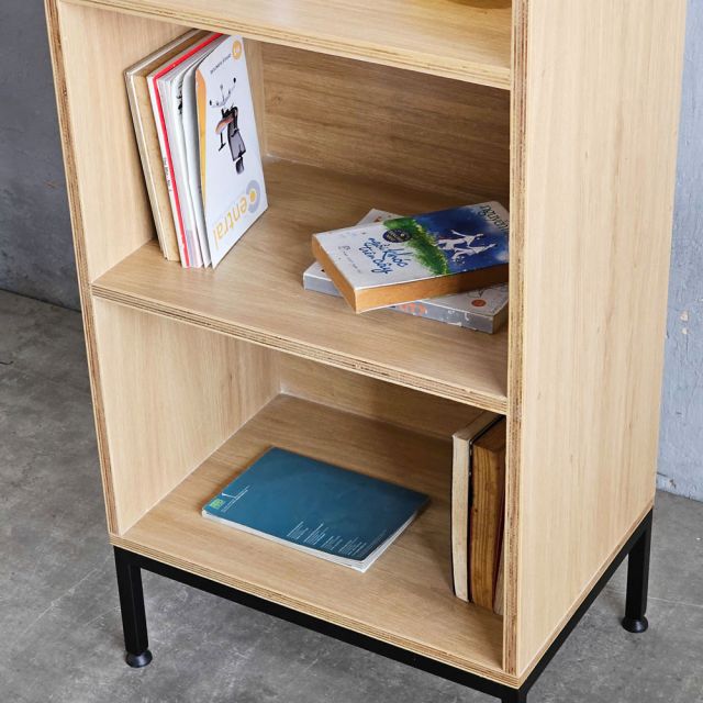 Kệ sách nhỏ 3 tầng 50x25x90cm gỗ plywood KS68314