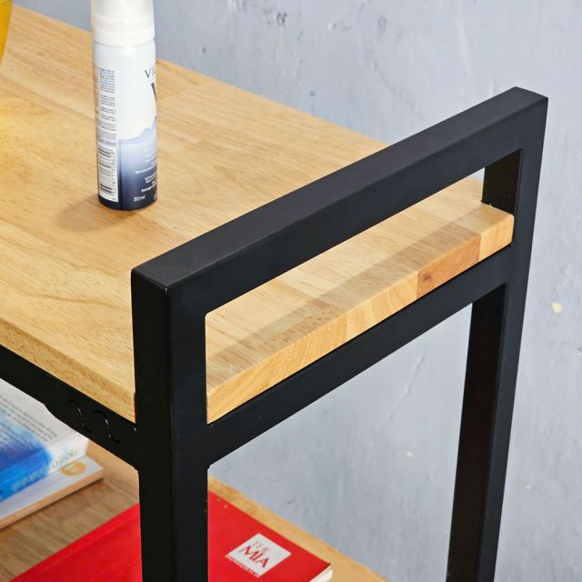 Kệ sách 4 tầng 60x30x120cm gỗ cao su lắp ráp KS68313
