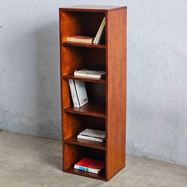 Kệ sách 5 tầng 37x30x120cm gỗ cao su KS68312
