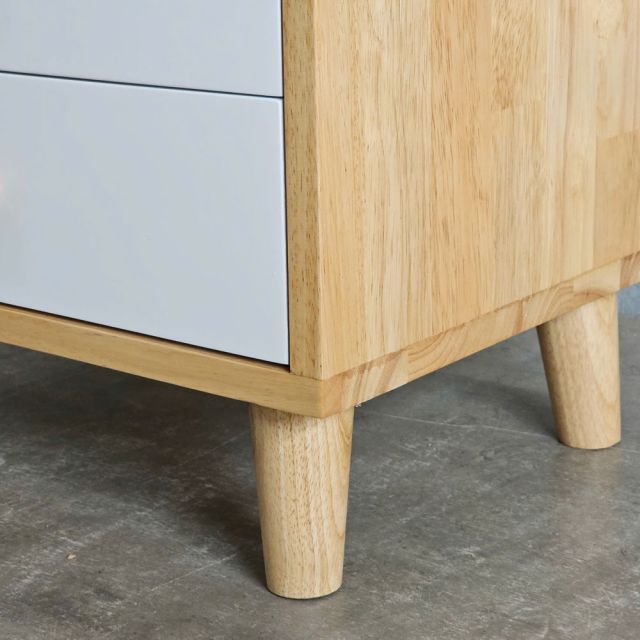 Tủ bên hông giường 43x36x90cm gỗ cao su TDG68057
