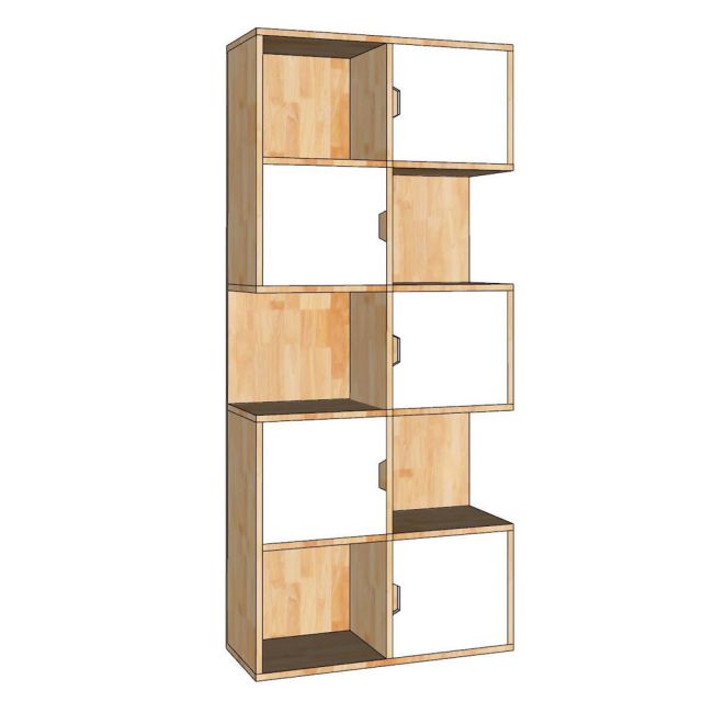 Kệ trang trí LEKO 70x30x160cm gỗ cao su KS68328