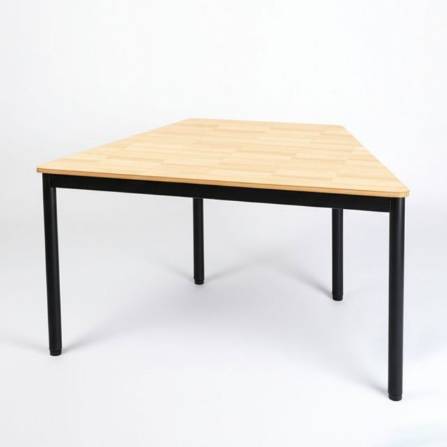 Bàn hình thang lắp ghép gỗ cao su hệ OMA HBOM014