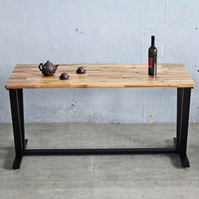 Bàn ăn VAP 150x60cm gỗ tràm chân sắt BA68226