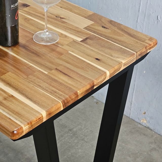 Bàn ăn VAP 150x60cm gỗ tràm chân sắt BA68226