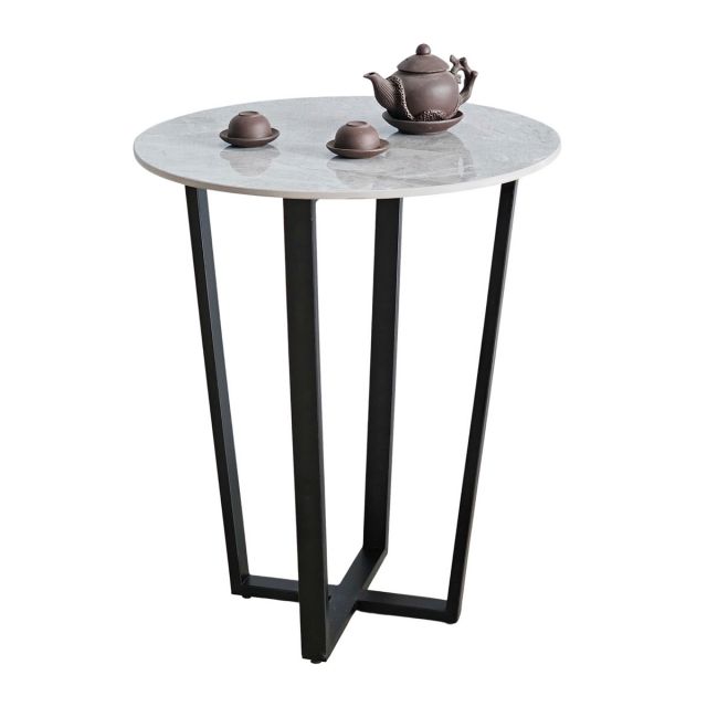 Bàn cafe tròn 60cm mặt đá CFD68265