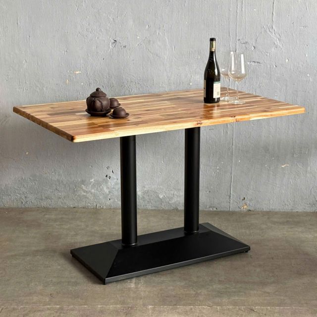 Bàn cafe chữ nhật 120x70cm gỗ tràm CFD68264