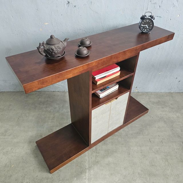 Bàn Console 120x30x85cm gỗ cao su CST098