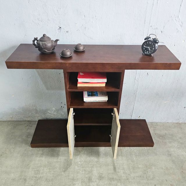 Bàn Console 120x30x85cm gỗ cao su CST098