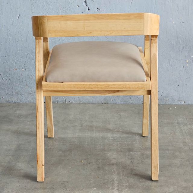 Ghế lưng tựa gỗ cao su bọc nệm GCF194