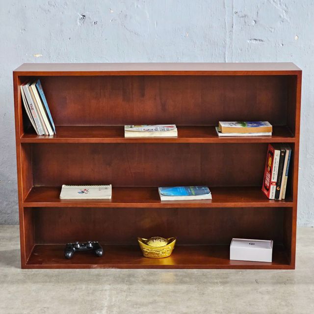 Kệ sách 3 tầng 110x25x80cm gỗ cao su KS68319