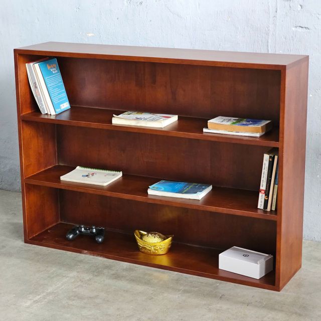 Kệ sách 3 tầng 110x25x80cm gỗ cao su KS68319