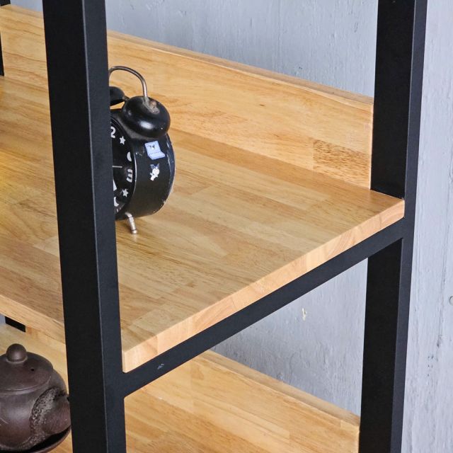 Kệ sách 5 tầng 60x40x160cm gỗ cao su KS68317