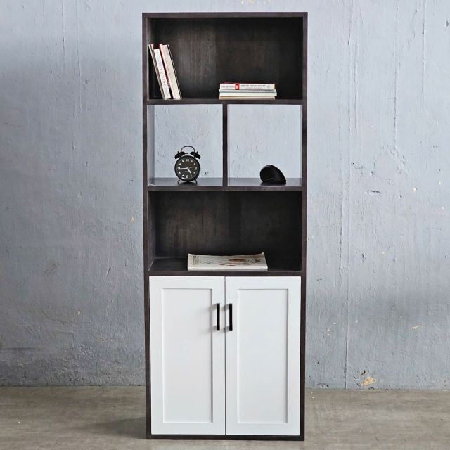Tủ trưng bày phòng khách 60x30x170cm gỗ cao su đế chân sắt KS68157